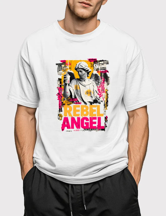 Angel Rebel- Unisex Premium Cotton Graphic Tee | The Angel Rebel Series by Kaelo X image 3