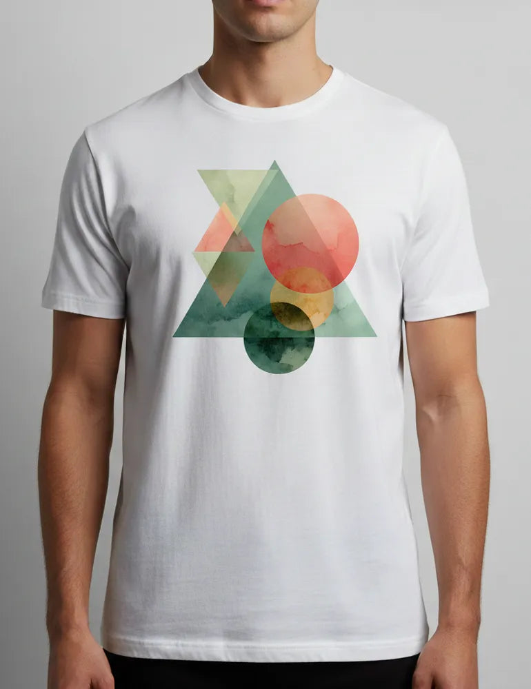 Solar Spectrum No. 09 - Unisex Vivid Geometric Watercolor Tee| The Liquid Light Series image 3