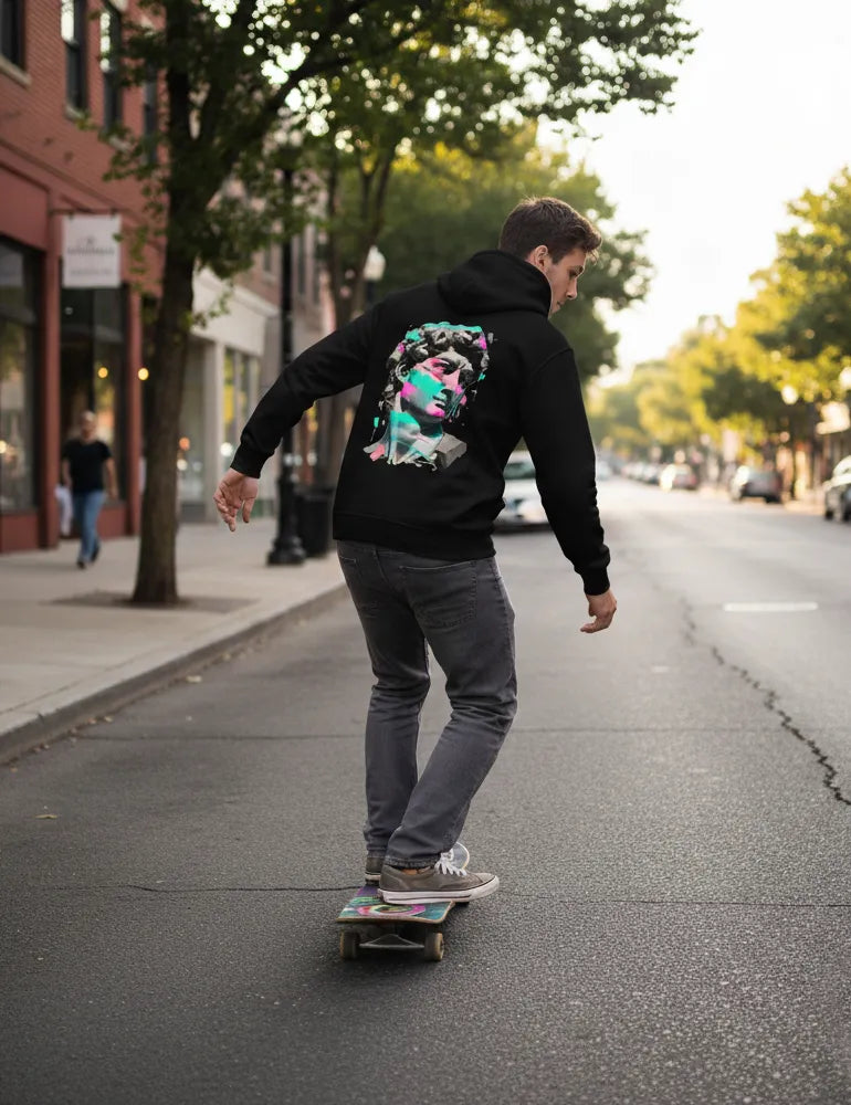 Urban Anthem No. 01 - Greek Statue Street Remix Hoodie | The Debris Series by Kaelo X image 4