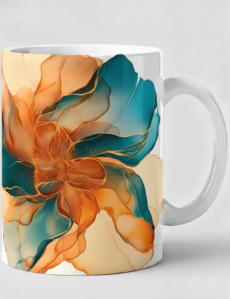 Solar Flare No. 01 - Abstract Watercolor Art Mug | The Liquid Light Series image 0