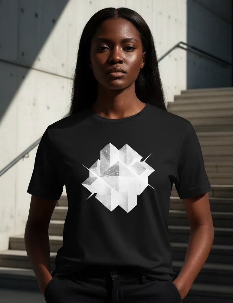 The Construct No. 01 - Unisex Brutalist Geometric Tee | Julian Hayes Signature Series image 4