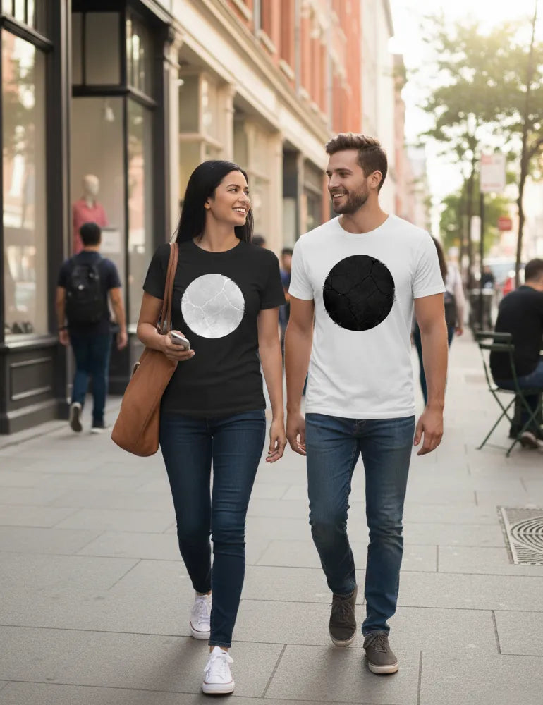 Absolute Zero No. 01 T-Shirt - Minimalist Glitch Circle image 4