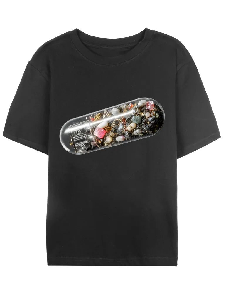 Chronos Capsule No. 08 - Unisex Sci-Fi Minimalist Graphic Tee | Digital Utopia Series by Ryu Tanaka image 0