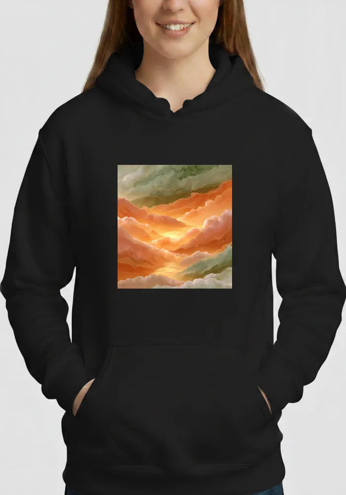 Golden Hour Reflection No. 12 - Mediterranean Sunset Hoodie | The Liquid Light Series image 1