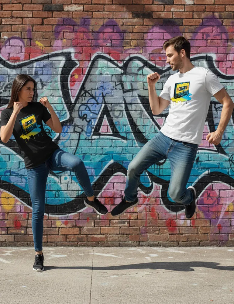 Liquid Frequency No. 02 - Unisex Melting Cassette Pop Art Tee | The Debris Series by Kaelo X image 5