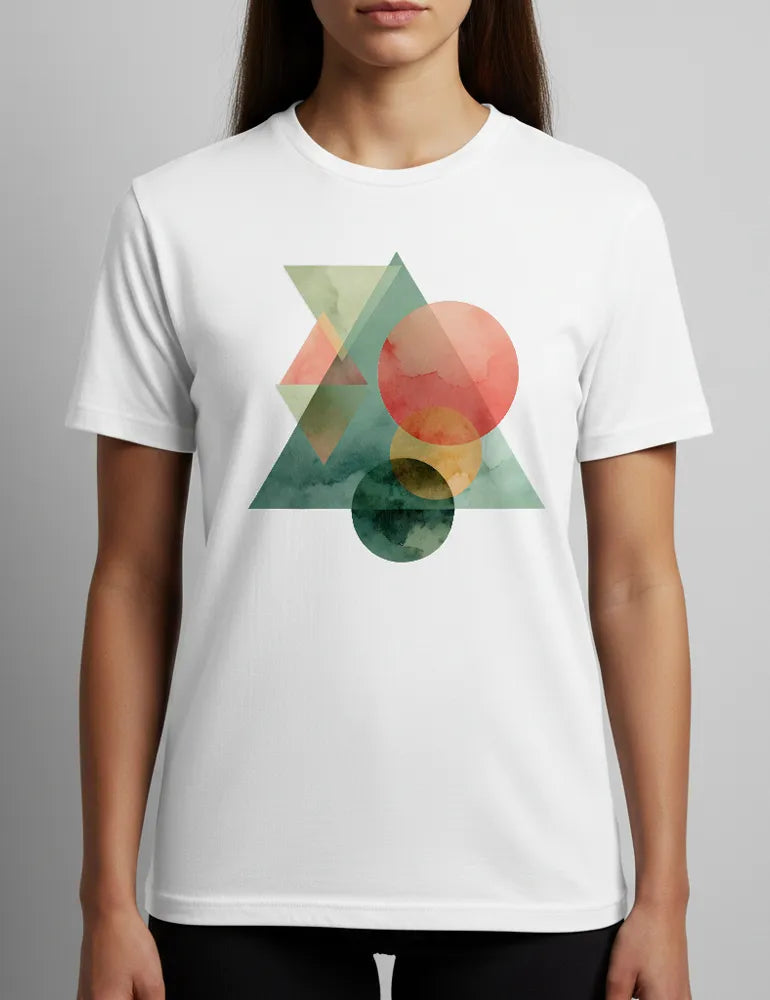 Solar Spectrum No. 09 - Unisex Vivid Geometric Watercolor Tee| The Liquid Light Series image 1