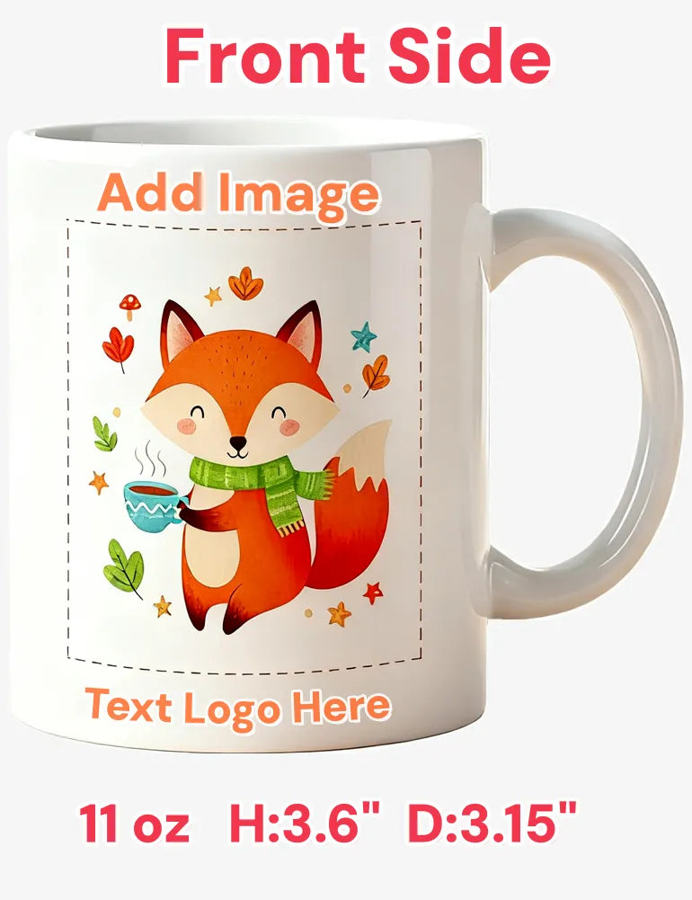 The Bespoke Canvas - Custom Art Mug | High-Density Ceramic | Personal Atelier Series Add Photo, Text or Logo image 0