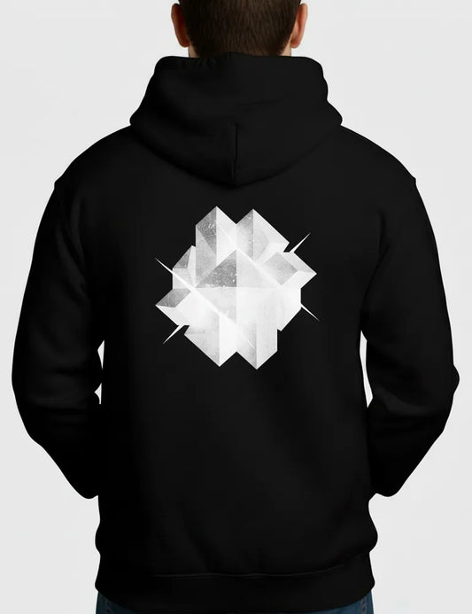 The Construct No.01 Hoodie - Abstract Brutalist Geometry image 0