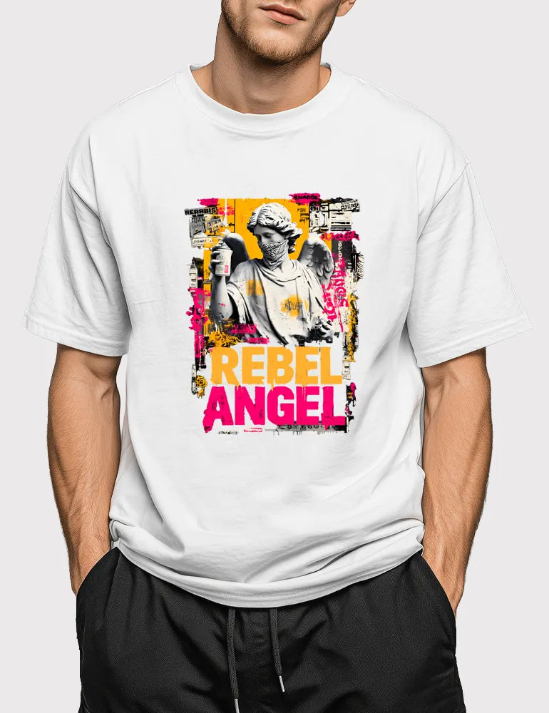 Angel Rebel- Unisex Premium Cotton Graphic Tee | The Angel Rebel Series by Kaelo X image 3