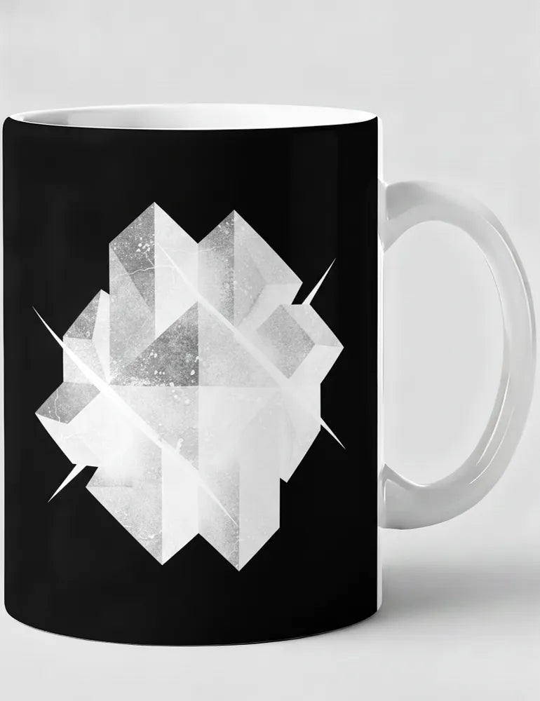 The Construct No. 01 - Brutalist Geometric Art Mug | Julian Hayes Artist Series image 1