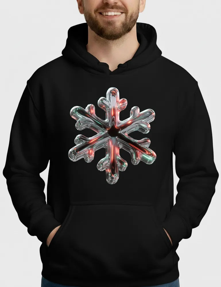 Chrome Snowflake No. 01 - 3D Iridescent Liquid Metal | Ryu Tanaka Signature Series image 0