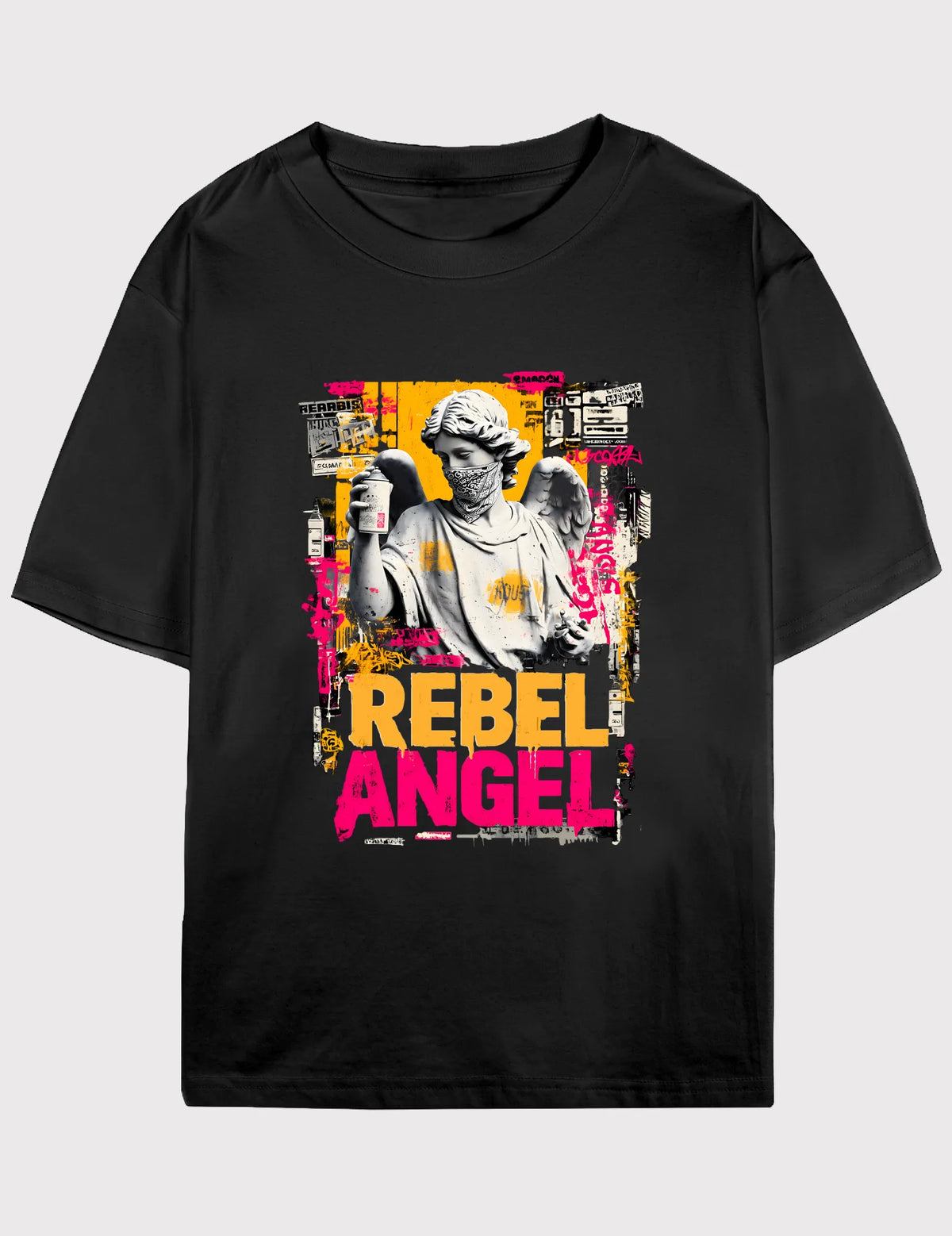 Angel Rebel- Unisex Premium Cotton Graphic Tee | The Angel Rebel Series by Kaelo X image 0