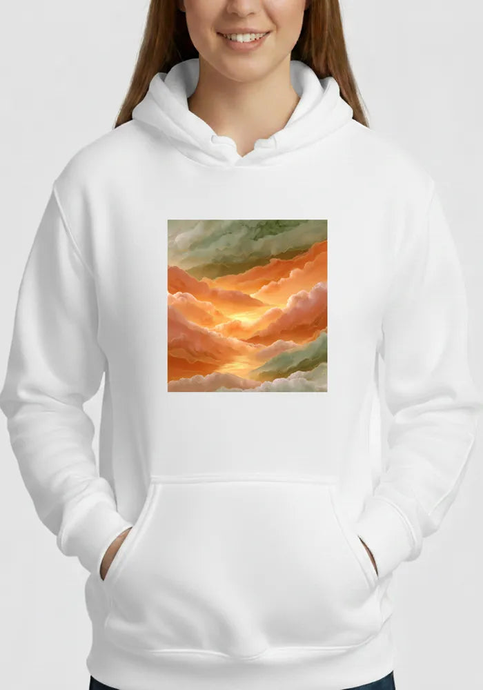 Golden Hour Reflection No. 12 - Mediterranean Sunset Hoodie | The Liquid Light Series image 0