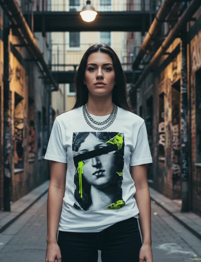 Censored Muse No. 04 - Unisex Renaissance Street Remix Tee | The Debris Series by Kaelo X image 4