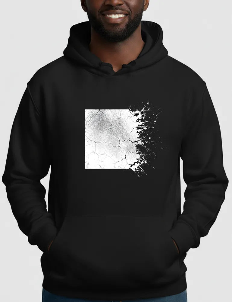 Eroded Order No. 05 - Distressed Grunge Square Hoodie | Julian Hayes Signature Series image 0