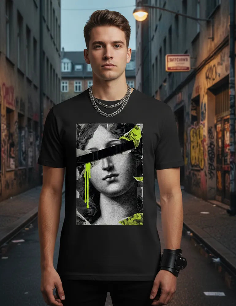 Censored Muse No. 04 - Unisex Renaissance Street Remix Tee | The Debris Series by Kaelo X image 5