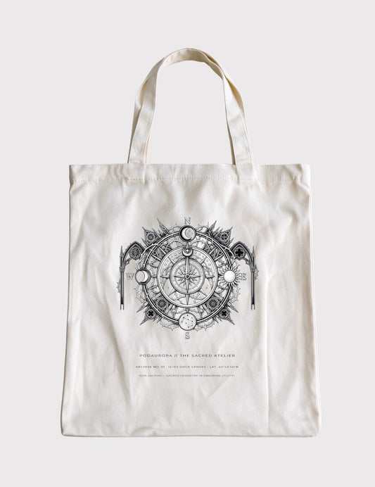 The Celestial Compass No. 02 Heavyweight Canvas Tote | The Sacred Atelier