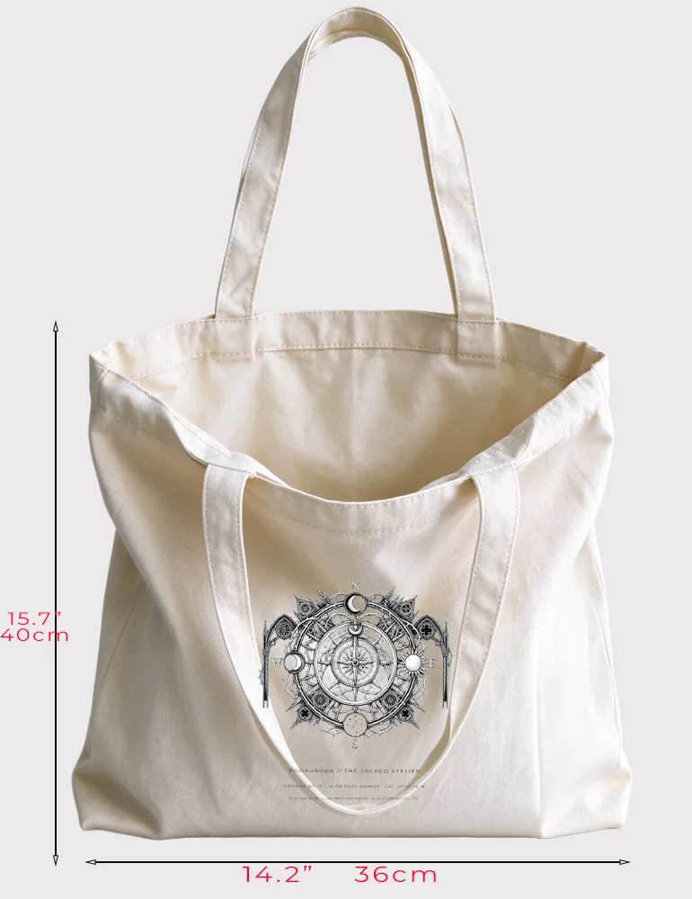 The Celestial Compass No. 02 Heavyweight Canvas Tote | The Sacred Atelier
