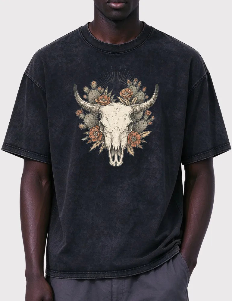 The Lone Horizon No. 01 Washed Vintage Tee | Wild Territory Archive