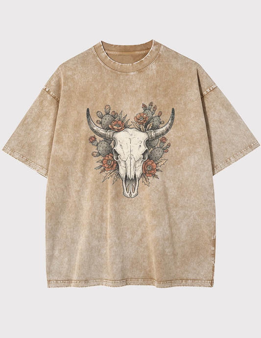 The Lone Horizon No. 01 Boxy Vintage Washed Tee | Wild Territory Archive