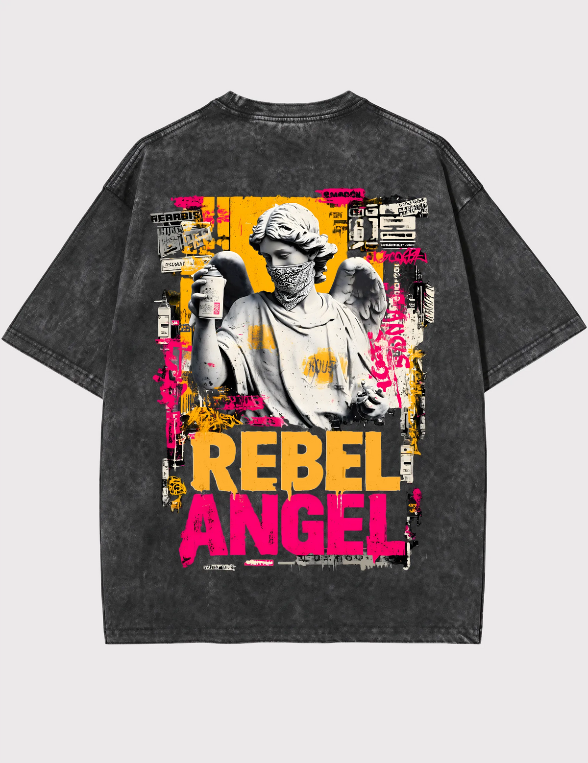 Angel Rebel No. 04 Boxy Vintage Washed Tee | The Archive Series