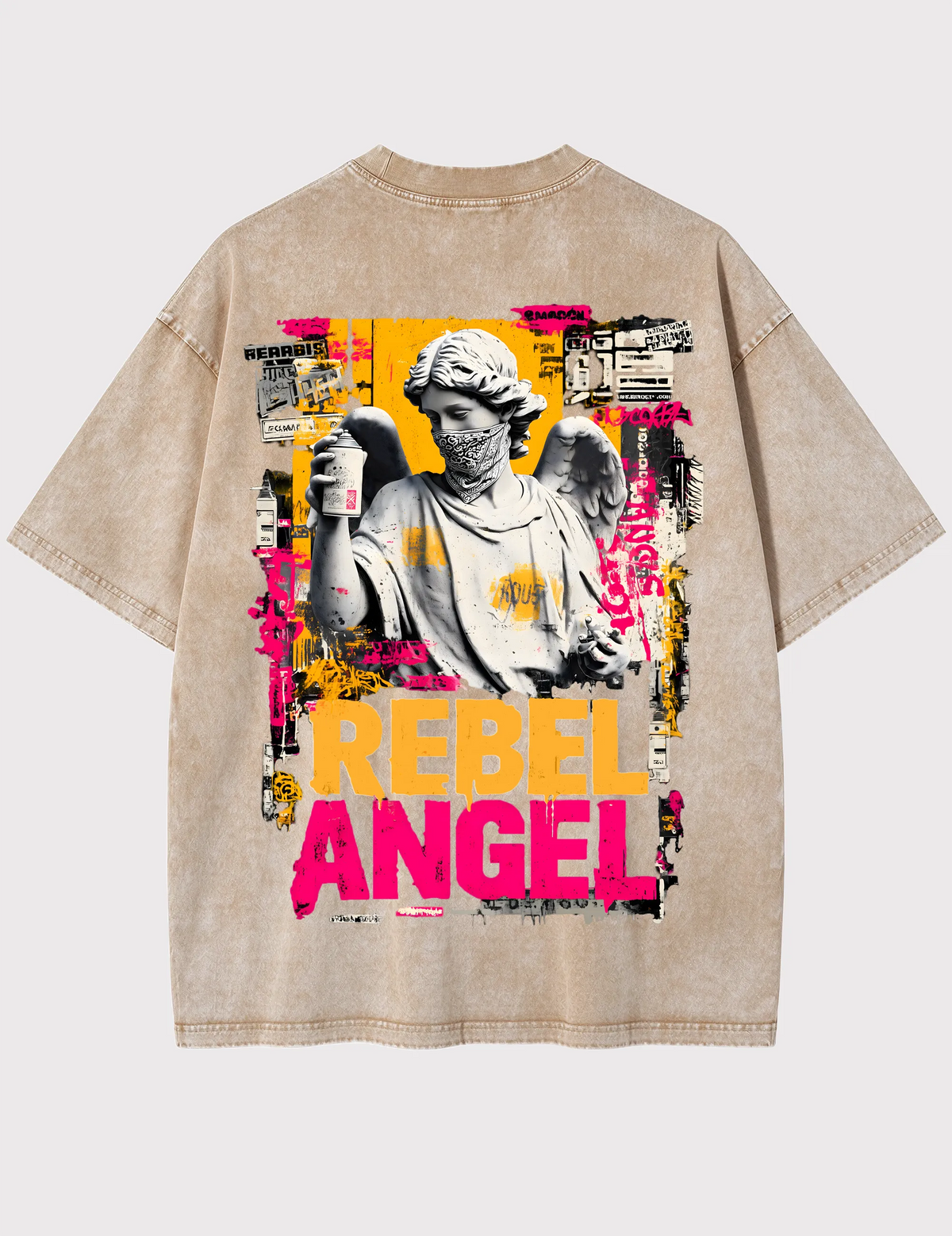 Angel Rebel No. 04 Boxy Vintage Washed Tee | The Archive Series