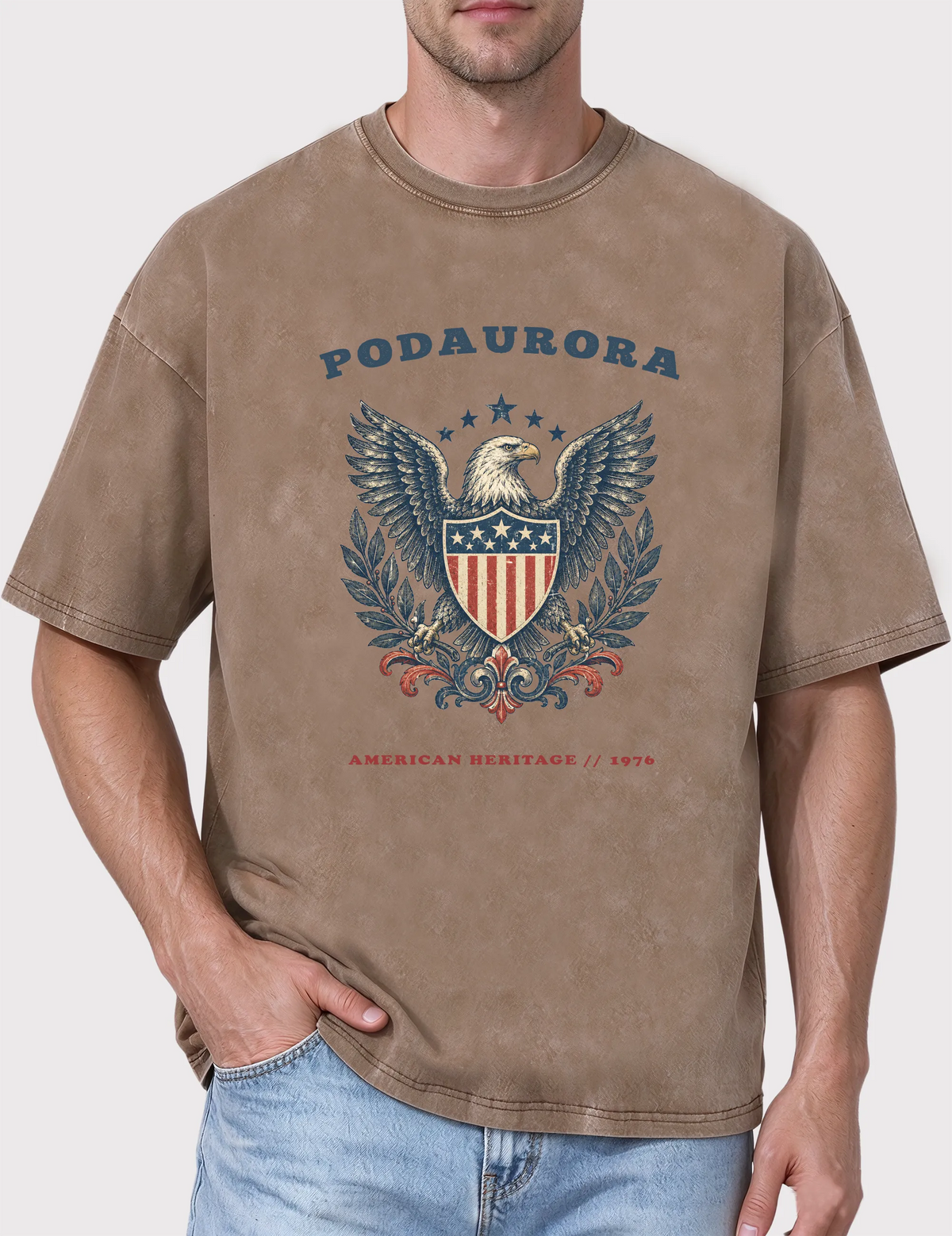 American Heritage No. 01 Acid Snow-Washed Tee | The Archive Series