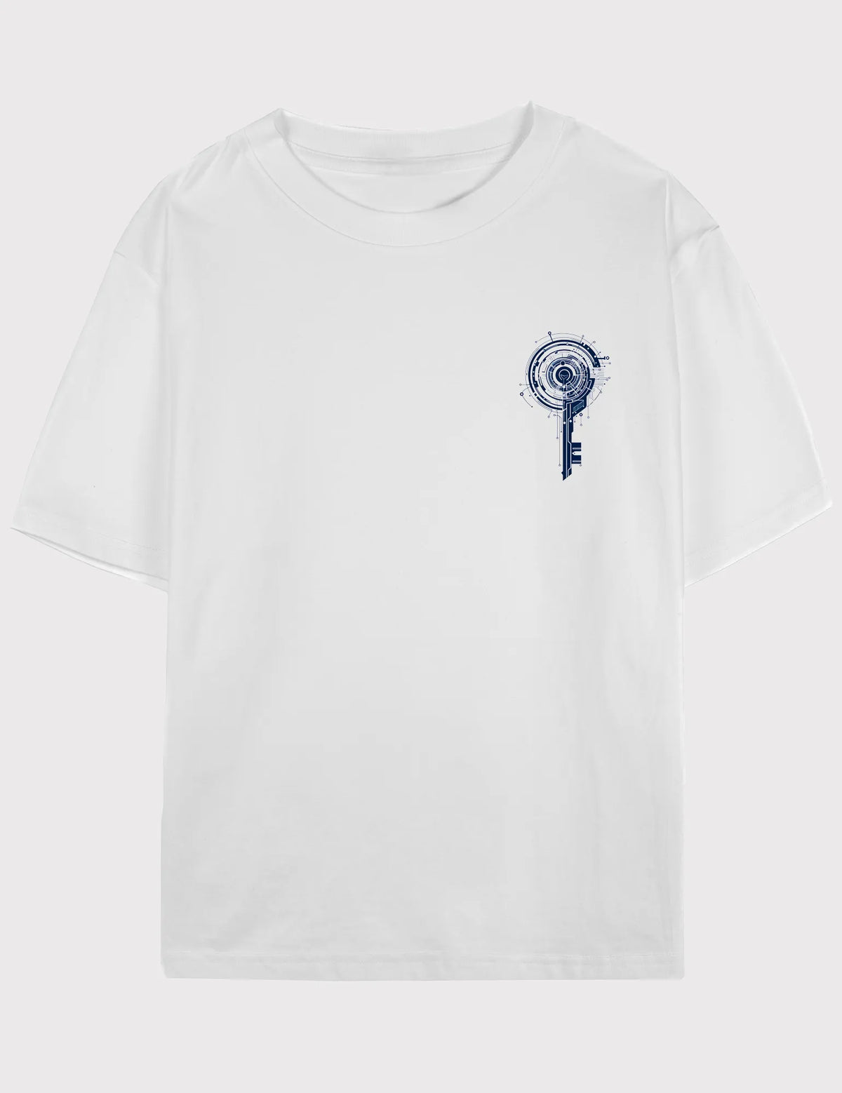The Gateway Key No. 09 - Unisex Minimalist Tech-wear Emblem Tee | Digital Utopia Series by Ryu Tanaka image 2