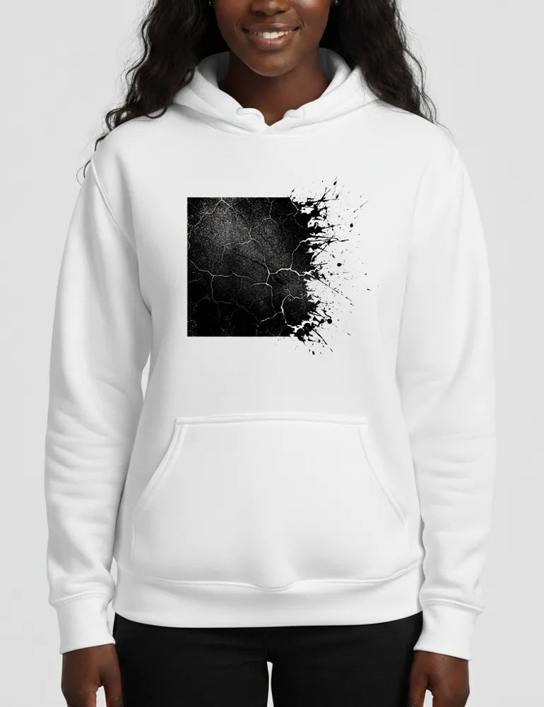 Eroded Order No. 05 - Distressed Grunge Square Hoodie | Julian Hayes Signature Series image 3