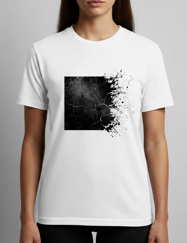 Unisex Eroded Order No. 05 T-Shirt - Distressed Grunge Square image 1