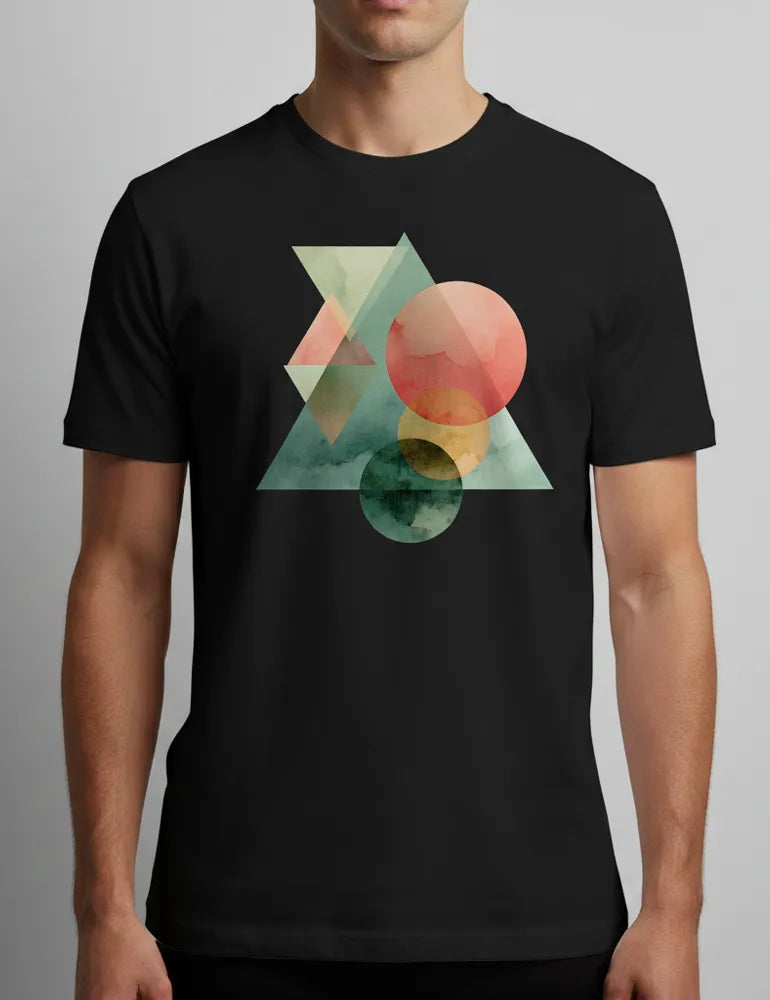 Solar Spectrum No. 09 - Unisex Vivid Geometric Watercolor Tee| The Liquid Light Series image 2