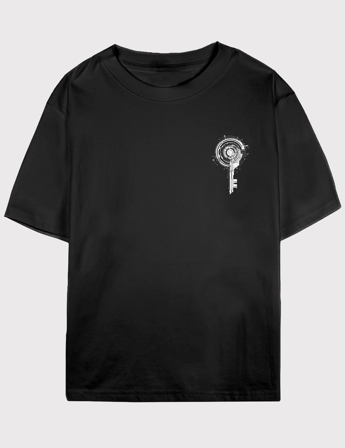 The Gateway Key No. 09 - Unisex Minimalist Tech-wear Emblem Tee | Digital Utopia Series by Ryu Tanaka image 0