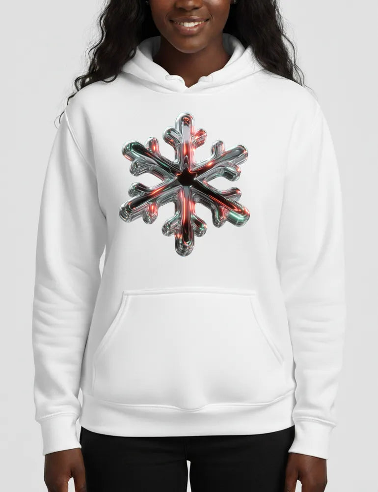 Chrome Snowflake No. 01 - 3D Iridescent Liquid Metal | Ryu Tanaka Signature Series image 3