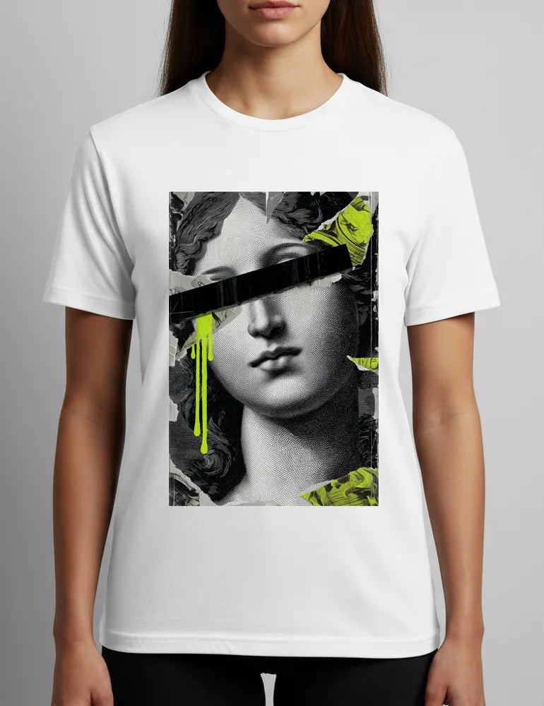 Censored Muse No. 04 - Unisex Renaissance Street Remix Tee | The Debris Series by Kaelo X image 0
