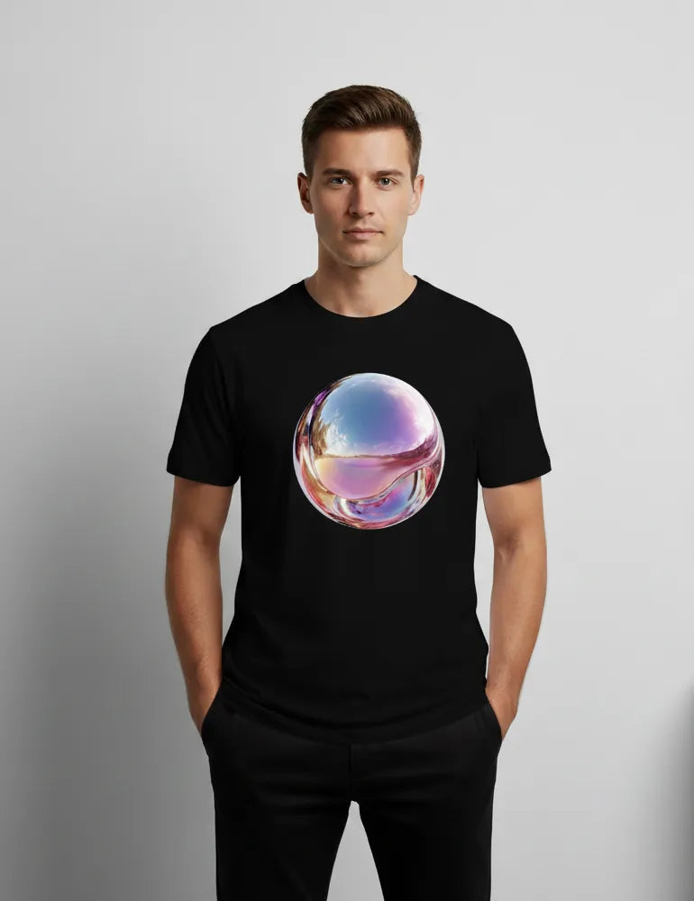 Iridescent Echo No. 05 - Unisex 3D Holographic Chrome Tee | Ryu Tanaka Signature Series image 5