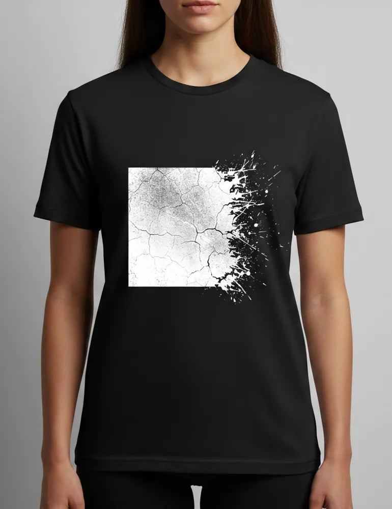 Unisex Eroded Order No. 05 T-Shirt - Distressed Grunge Square image 0