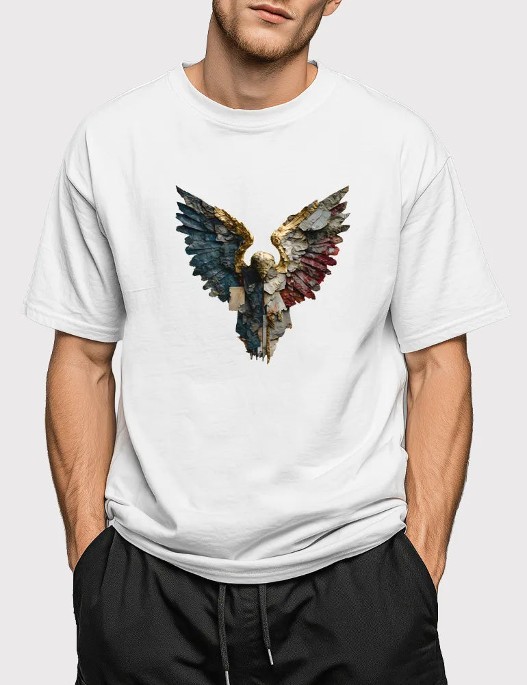 Urban Wings No. 08 - Unisex Abstract Geometric Graphic Tee | The Debris Series by Kaelo X image 1