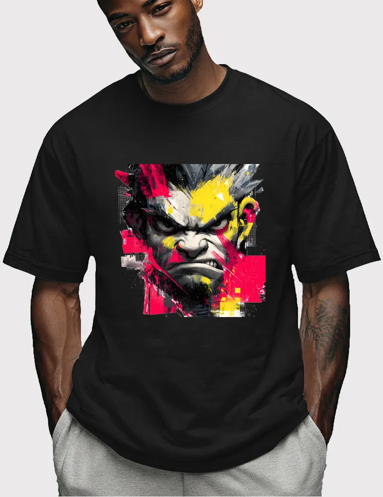 Glitch Gladiator No. 09 - Unisex Cyberpunk Street Graffiti Tee | The Debris Series by Kaelo X image 1