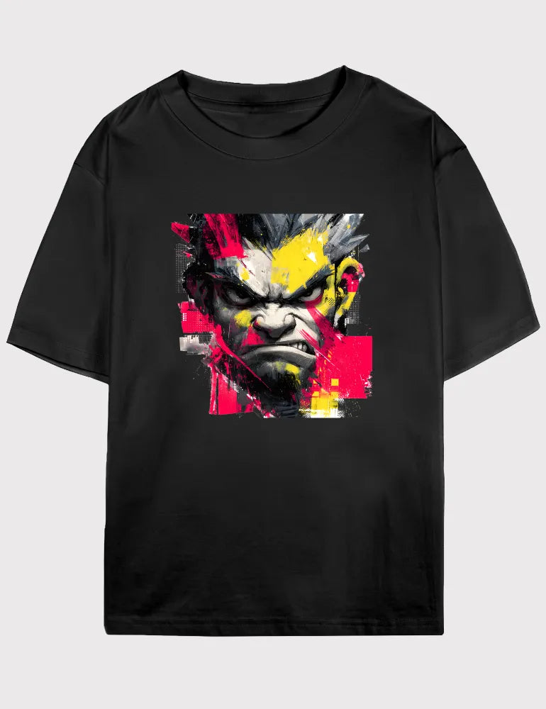 Glitch Gladiator No. 09 - Unisex Cyberpunk Street Graffiti Tee | The Debris Series by Kaelo X image 0