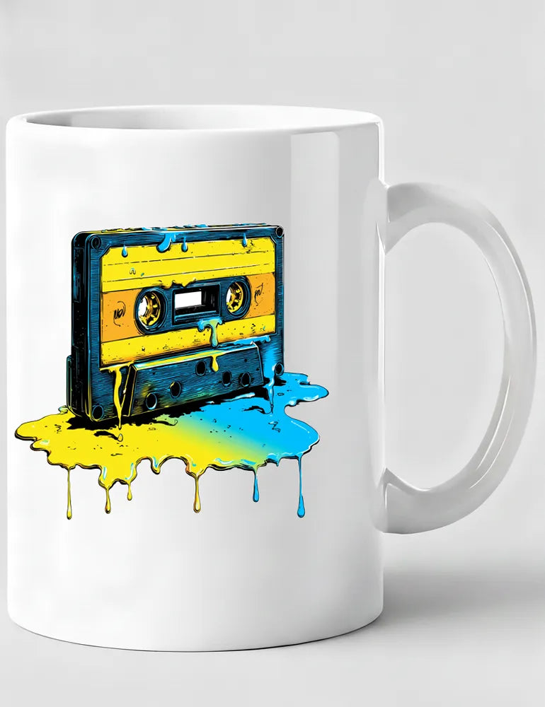 Liquid Frequency No. 02 - Melting Cassette Pop Art Mug | Kaelo X Artist Series image 0