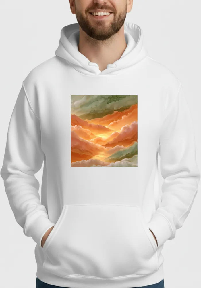 Golden Hour Reflection No. 12 - Mediterranean Sunset Hoodie | The Liquid Light Series image 2