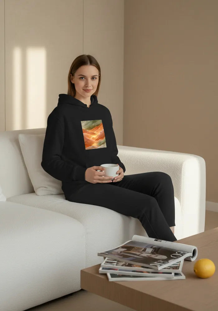 Golden Hour Reflection No. 12 - Mediterranean Sunset Hoodie | The Liquid Light Series image 4