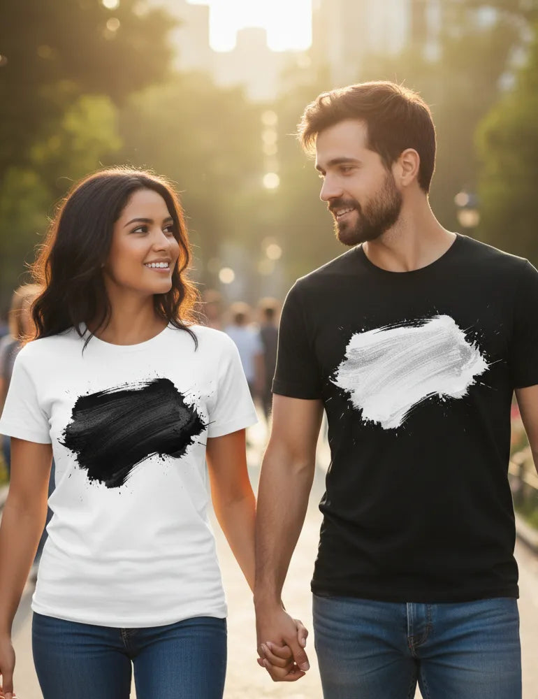 Unisex Kinetic Silence No. 01 T-Shirt - Aggressive Sumi-e Ink Stroke image 2