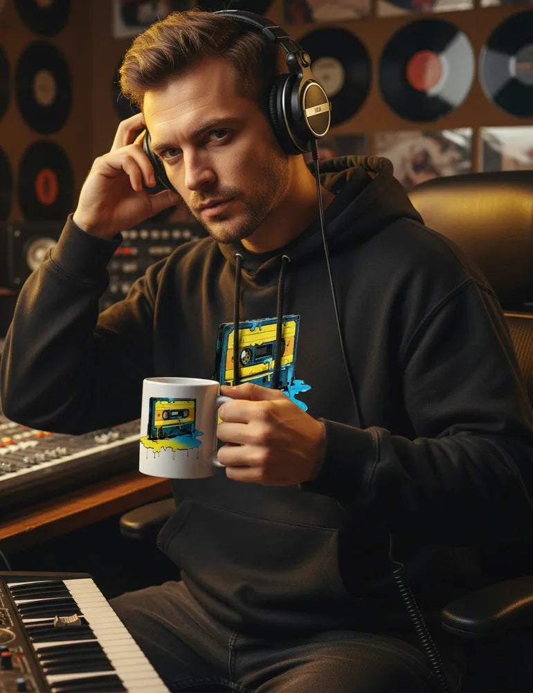 Liquid Frequency No. 02 - Melting Cassette Pop Art Mug | Kaelo X Artist Series image 2