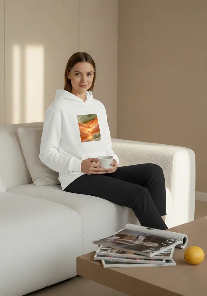 Golden Hour Reflection No. 12 - Mediterranean Sunset Hoodie | The Liquid Light Series image 5