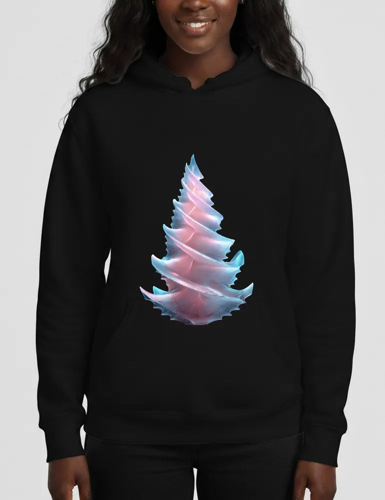 Radiant Spiral No. 02 - Frosted Glass 3D Tree Hoodie | Ryu Tanaka Signature Series image 2
