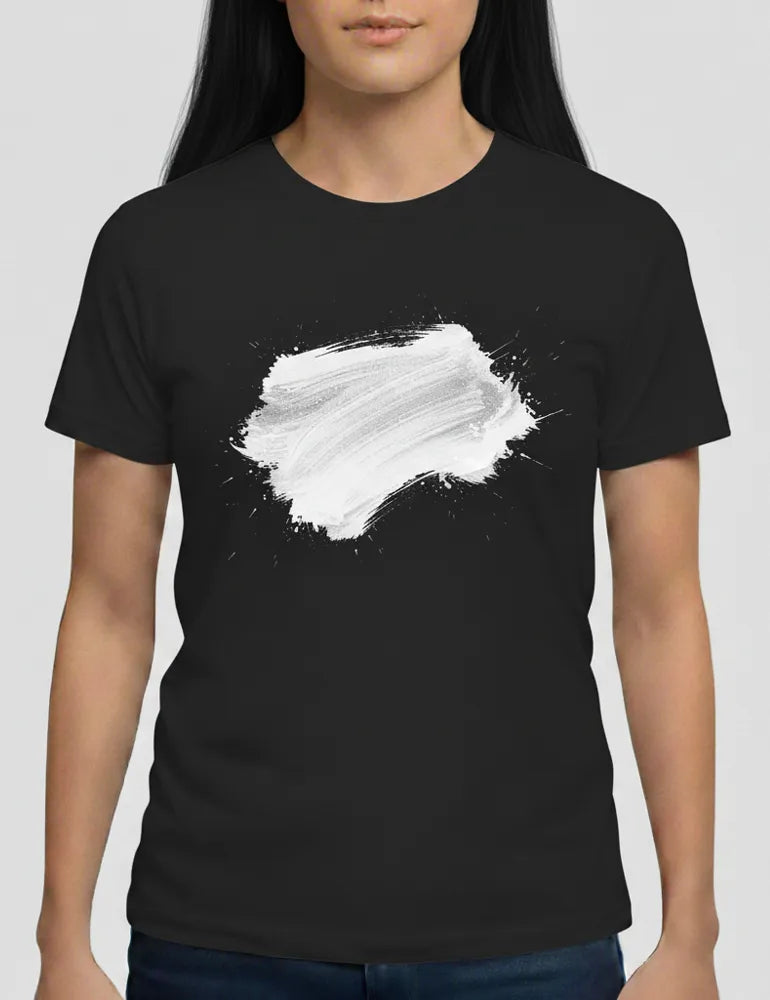 Unisex Kinetic Silence No. 01 T-Shirt - Aggressive Sumi-e Ink Stroke image 0