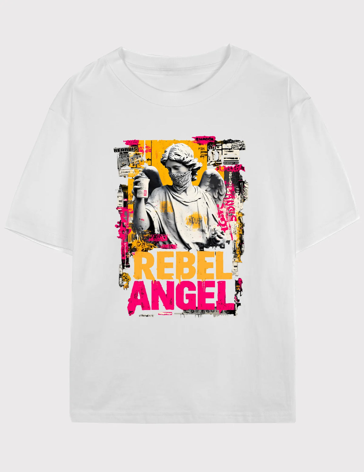 Angel Rebel- Unisex Premium Cotton Graphic Tee | The Angel Rebel Series by Kaelo X image 2