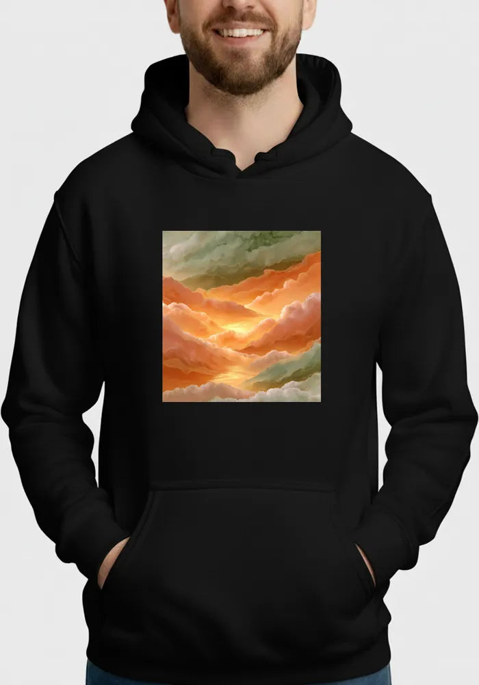 Golden Hour Reflection No. 12 - Mediterranean Sunset Hoodie | The Liquid Light Series image 3