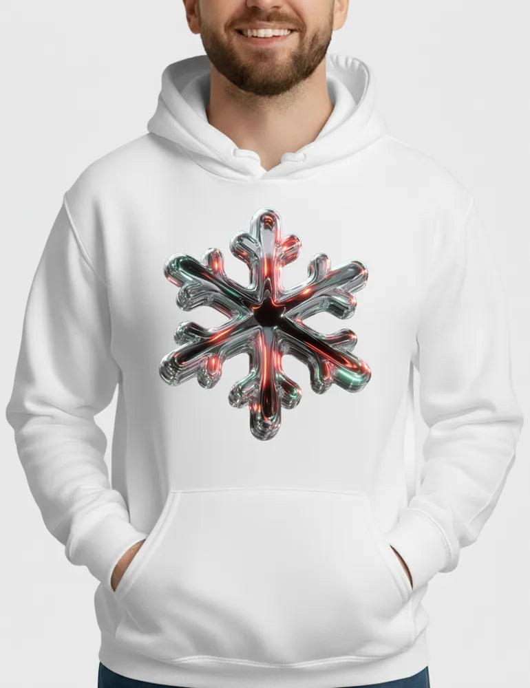 Chrome Snowflake No. 01 - 3D Iridescent Liquid Metal | Ryu Tanaka Signature Series image 1
